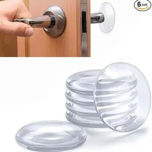 Silent Door Stopper Pads, Reusable Noiseless Silicone Bumpers for Furniture. Strong Adhesive, No Residue Corner Protectors, Wall Guards for Small Apartments, Fridge, Cabinet, Wardrobe. Multi-Scenario Anti-Collision Design, Durable & Scratch-Proof.