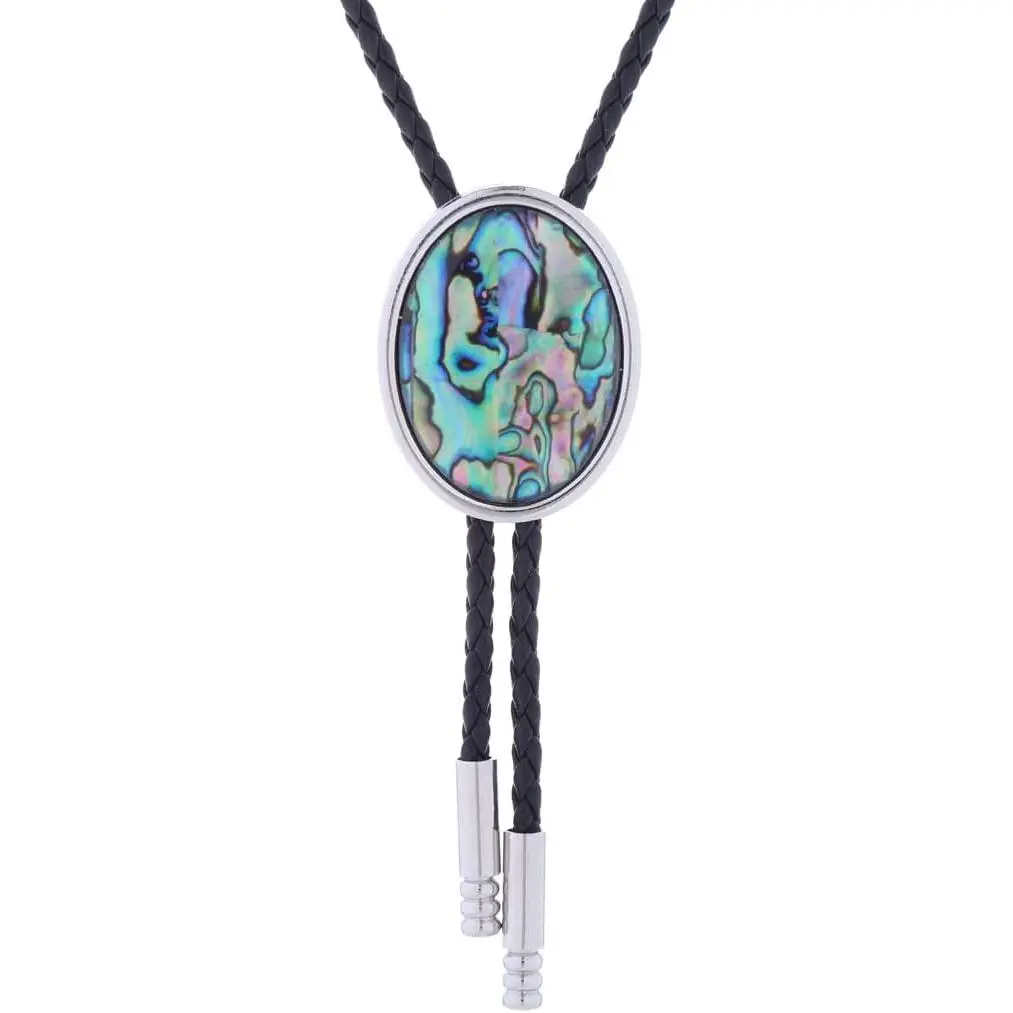 Handmade Western Stone Bolo Tie on Braided Cord, Unisex Casual Necktie for Halloween Outfits, Great Anniversary Gift Idea, Christmas, Birthday, Natural, Engagement, Gemstone, Adjustable, Leather Rope, Male