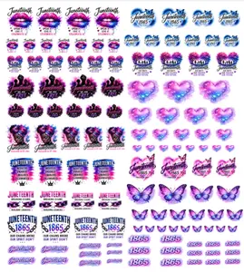 Y2K Airbrush Nail Decals | Butterfly Water Slide Stickers