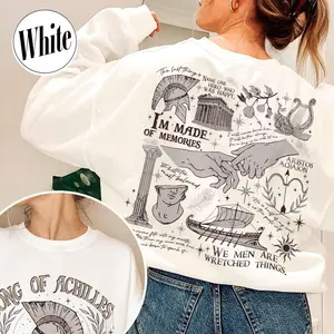 Song of Achilles Merch Sweatshirt,the Song of Achilles,Song of Achilles Shirt,Achilles and Patroclus,Name One Hero,Book Lover