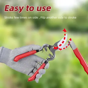 Long Diamond Sharpening Stone Set for Outdoor Hunting, Garden Tools Sharpener Kit, Mini Trimmer Blade Sharpener, Hedge Shears Tool