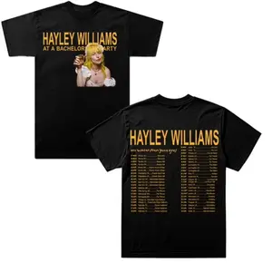 Hayley Williams 2026 Tour Merch T-Shirt, Pop Rock Concert Graphic Tee, Hayley Williams Fans Outfit, Y2K Streetwear Cotton Unisex Short Sleeve Shirt