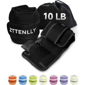 Adjustable Ankle Weights for Women Men and Kids 1 Pair 5 10 15 18 20 Lbs Leg Wrist Ankle Weight Straps for Yoga Walking Running Aerobics Gym Dance Pilates Cardio
