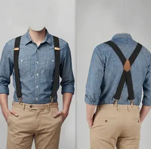 X-Back Work Suspenders  Heavy Duty & Adjustable Fit for Men Women