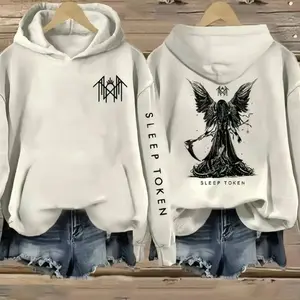Sleep Token Shirt - Reaper Angel - Take Me Back To Eden Print Casual Print Vintage Sweatshirt - Hoodie, Gift For Fan Type 1 Sleeves With Designs GHR