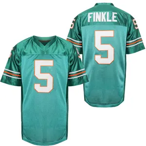 Football #5 Ray Finkle Ace Ventura Pet Detective Jim Carrey Movie Football Jersey Green Inspired by Iconic Film Look