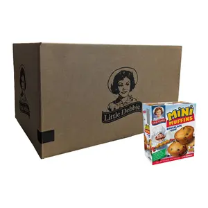 Choc Chip Mini Muffins, 12 Boxes, 60 Travel Pouches of Bite Size Muffins