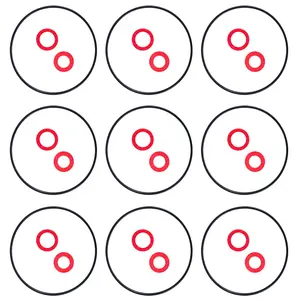 27pcs Carburetor Float Bowl Gasket Kit Bowl Gaskets and Bolt Washer Lawnmower Gaskets Replacement Parts for GX120 GX160 GX200 GXV120 GXV140 GXV160 Engine Accessories
