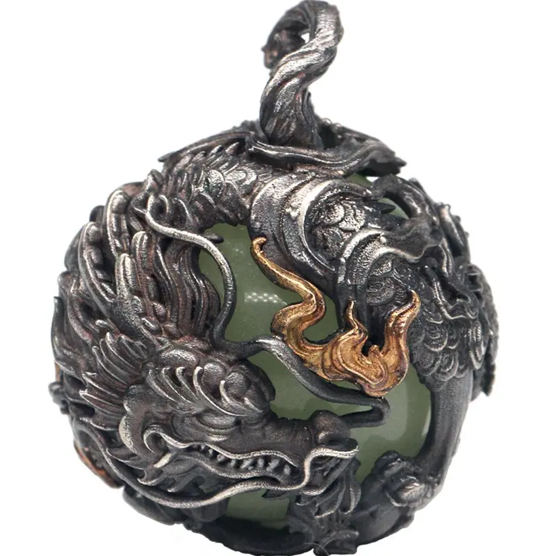 East Sea Soul Luminous Pearl Pendant - Consecrated Taoist Priest Blessing, Car Hanging Decoration, Costume Jewelry Charm for Peace Protection and Evil Warding summerwins