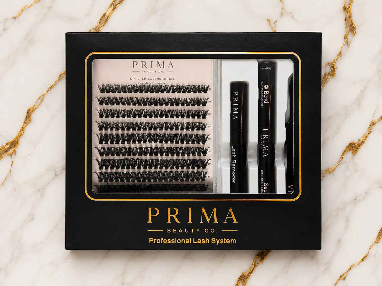 Prima Beauty Co. Lash Clusters 60D D-Shaped Curl False Eyelash Kit