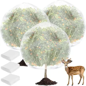 8.3 x 6.6 ft Fruit Trees Netting,3Pcs Large Tree Nets for Fruit Trees with Drawstring,  Garden  Bird Netting Pest Barrier for Peach Cherry  to  Cicadas Bird