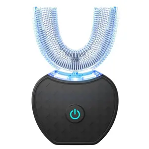 White Smile Teeth whitening Toothbrush, Electric Sonic Toothbrush Automatic Cleaning Toothbrush, U-Shaped Teeth whitening Brush, 360° Ultrasonic Electric Toothbrush for Adult