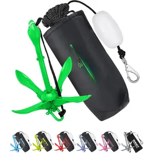 Kayak Anchor, 3.5 Pound Anchor System Kit for Kayaks, Canoes, SUP Paddle Boards & Jet Skis, Fishing, Boating & Kayaking Accessories