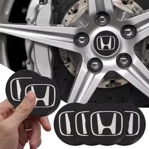 4pcs 56mm Emblem Car Wheel Center Cap HUB Covers Badge for Honda Odyssey Crv Civic Hrv City Accord Fit Pilot, Auto Accessories