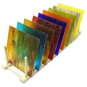 1pcs Colorful Glass Tile, Mosaic Glass for DIY Crafts, Home Decor, Art Projects, Blue, Stained Glass Embellishment