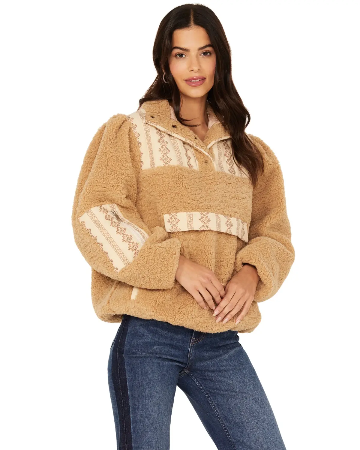 Driftwood Women's Women'S 1/4 Snap Sherpa Pullover - Dw-J42172a