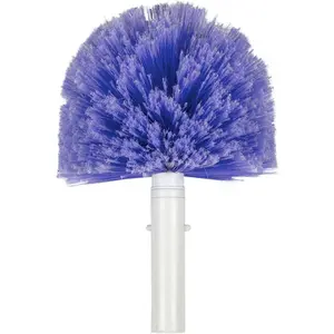 Cobweb Brush, Indoor and Outdoor Spider Web Remover for Ceilings, Corners, Patios and Pool Cages, Fits Standard Pole