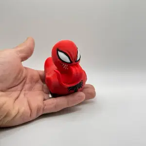 Sinister Red Super Villain Duck – Fearless with a Quack!