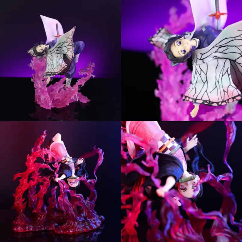 Small Demon Slayer Nezuko Figure & Shinobu Kocho Anime & Manga Special Effect Scene Desktop Model, Toys & Hobbies Specialty DIY Supply