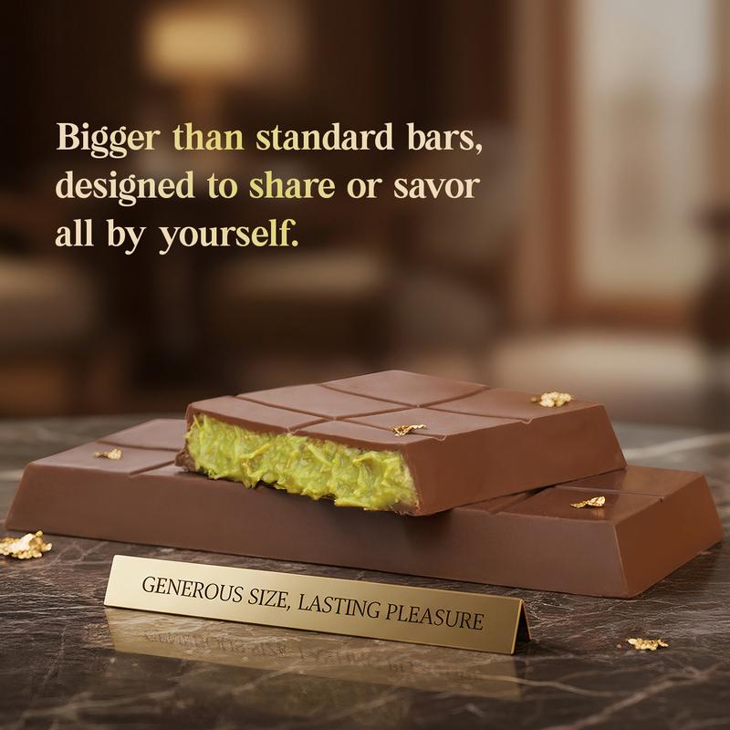 Patis Savore Dubai Chocolate Pistachio Bar Bar Milky | 7 oz | TikTok