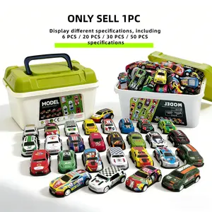 Inertia Alloy Mini Car Set, Matchbox Cars, 1:64 Inertia Bounce Cars Model, Storage Box Included, Boys' Toy Gift for Ages 3-9