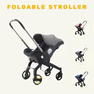 No Latch Base Baby Stroller, Multifunctional Newborn Stroller with Free Bag, 5-Point Seat Belt with Chest Clip, Reversible Push, Shock-Absorbing Wheels, Ideal for Travel #DealsForYouDays
