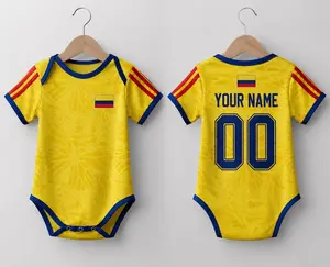 Custom COLOMBIA2026 World Soccer BabySuit, Personalized Name Number Jersey, GIFT FOR BIRTHDAY