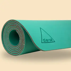 Alerse LIGHT Eco-Luxury Yoga Mat | Premium 6mm Thick, Sustainable OmFoam® Tech, Ultra-CUSH & Non-Toxic - 2.5lbs. - Tulum (Teal Color)