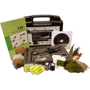 Fly Tying Tool Kit Includes 54 Flies 5 Tools Carrying Case and Instruction Book