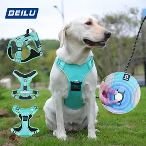 Pet Harness for Large Dogs, Reflective Strip Harness, Reflective Dog Leash, Anti-Loss Puppy Harness, Adjustable Pet Carrier Strap, Durable Dog Walking Gear