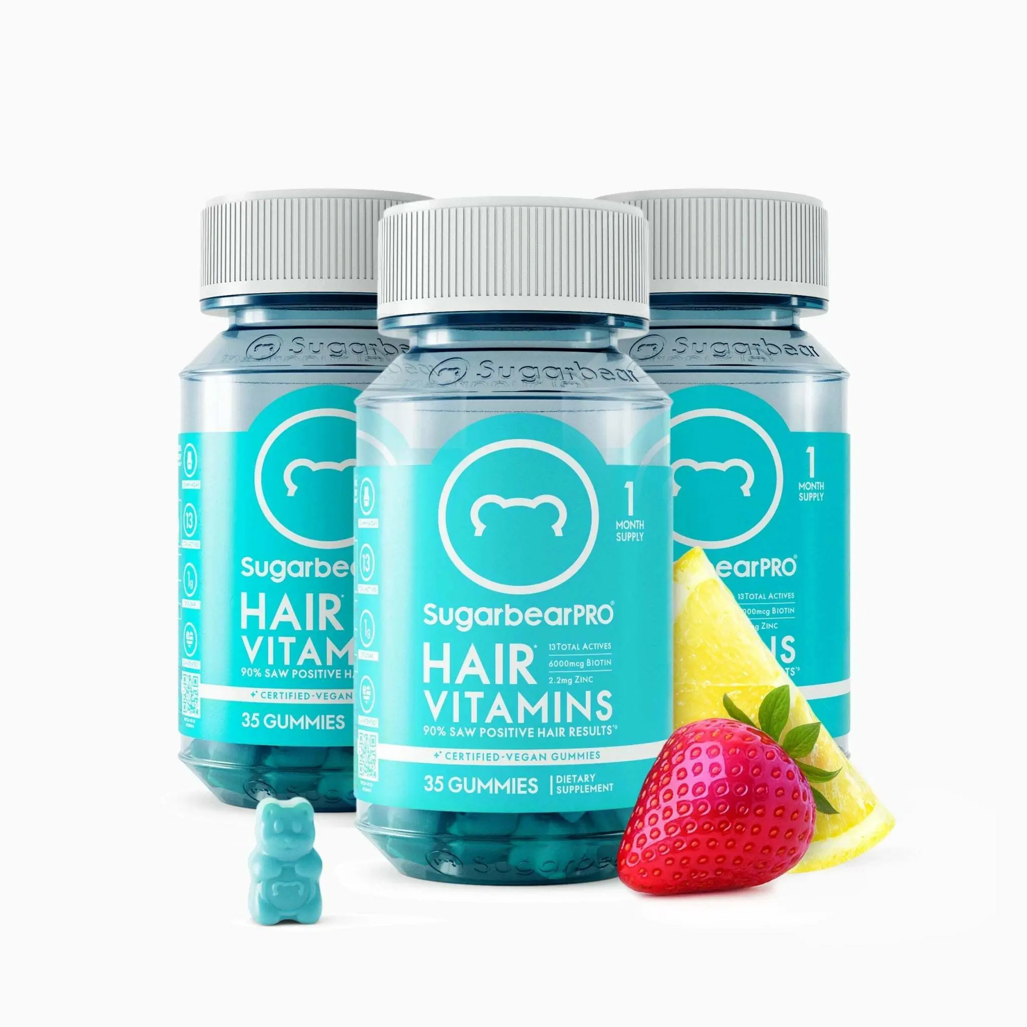 SugarbearPRO Hair Vegan Vitamin Gummies - 3 Month Supply + Free Gift SugarbearPRO Hair Vegan Vitamin Gummies - 3 Month Supply + Free Gift