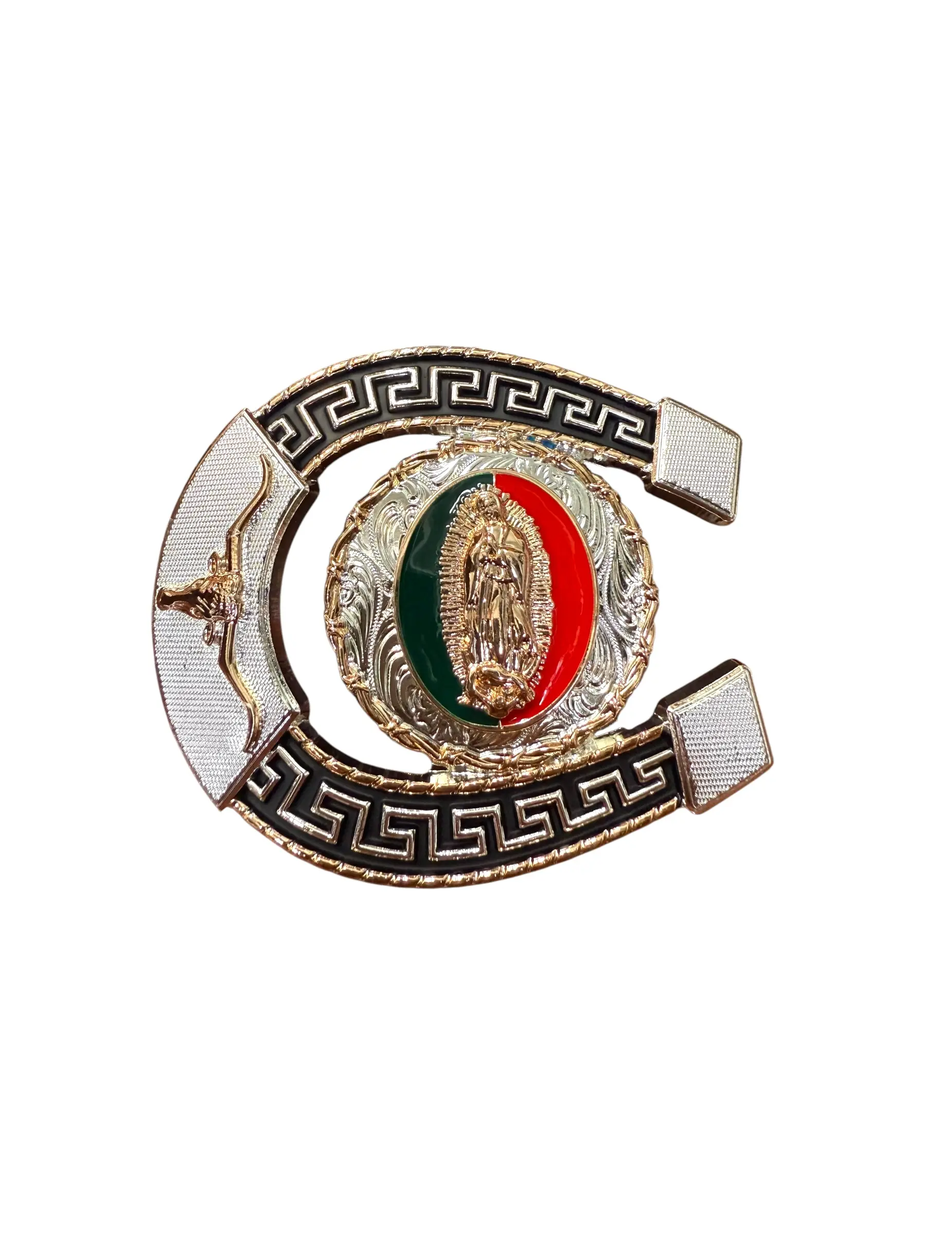 Western Style Saint Mary Buckle Hebilla Vaquera La Virgen