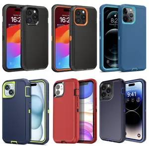 Rugged Defender Phone Case Cover For iPhone 16 / 16E / 15 / 14 / 13 / 12 / 11 / Plus / Pro / Pro Max / Shockproof