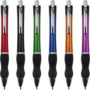 Retractable Ballpoint Pens Black Ink 1mm Medium Point Work Pen Smooth Writing for Men Women Office Business(6 count+3 refills)