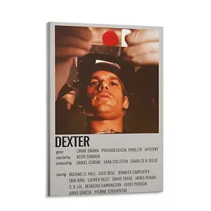 Dexter Poster Home Decor Poster Featuring Crime Drama Psychological Thriller Mystery Series Artwork