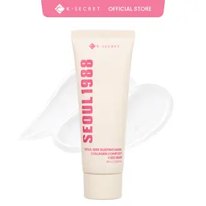 [KSECRET Official] SEOUL 1988 Collagen Sleeping Mask – Overnight Nourishing Care with 7-Type Collagen Complex | Lightweight Night Cream for Firming & Radiant Skin | Korean Skincare