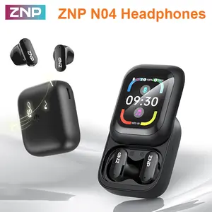 ZNP N04 TWS Earbuds, Bluetooth 6.0 Headphones, Wireless Earbuds with LED Touch Control, Suitable for Gaming, Office Work, Sports, Studying, and Voice Calls