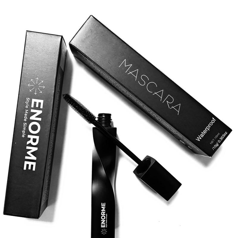 Enorme Cosmetics Volumizing Waterproof Mascara - Cruelty Free - Smudge-Proof - Vegan - Hypoallergenic - 10ml (Pack of 1) Makeup Organic
