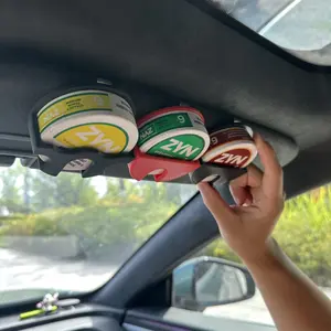 Zyn Holder Visor Clip | Durable Material for Car | Universal Fit & Easy Access | Essential Accessory for Zyn Pouches(no printed text)