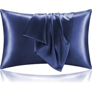 【Mother's Day Gifts】Pillow Cases Queen, Cooling Pillow Cases, Rayon Derived from Bamboo Dark Grey Pillowcases Queen Size Set of 2, Breathable & Soft Bedding Pillow Cover with Envelope Closure,Gifts tiktokshopspringglowup