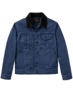 Rustic Canvas Short Cruiser Jacket - Indigo