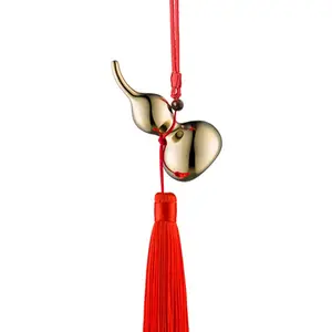 TONGSHIFU | Lucky Copper Gourd, Hidden Wish Chamber & Antique Tokens, Lucky Desk Car Charm for Ages 10+, Unique Meaningful Gift Home Decor Ornaments Office Desktop Ornament