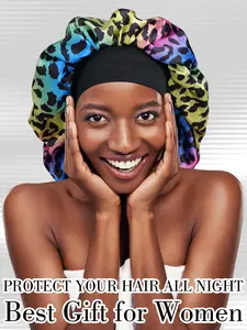 Silk Sleep Cap, Elastic Wide Band, Soft Breathable, Unisex Comfort Night Hat, Ideal for Men and Women, Sleeping Headwear, Protective Headwear