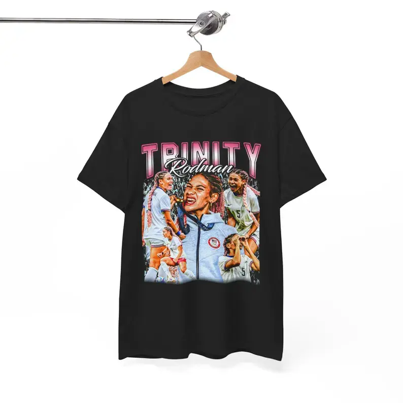 Trinity Rodman Retro Vintage 90s Graphic T-Shirt, USA Women's, Soccer T-Shirt, Vintage Bootleg Soccer T, Soccer fan USWNT,