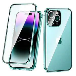 360 Degree Protective Phone Case with Card Slot, Anti-drop Cellphone Protective Case, Shockproof Mobile Phone Cover for iPhone, Casing, Smartphone