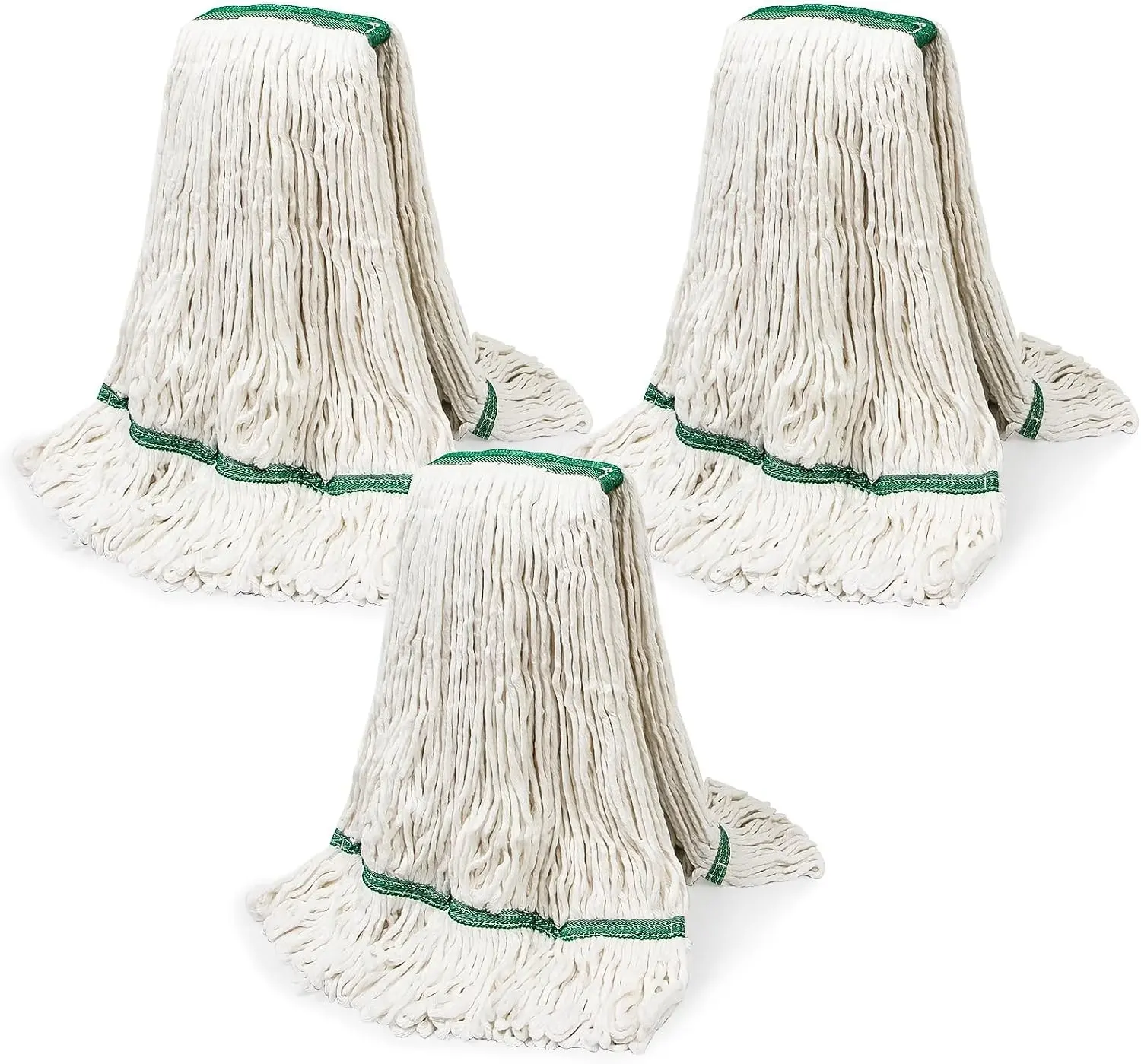 20oz Heavy Mop Replace Head, 3 Pack Commercial Replacement Mop, Reusable Mop Head Refills for Heavy Commercial Industrial Residential Areas