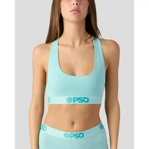 PSD Women's Modal Solid Mint Racerback Workout Bra - Premium, Cute, Comfortable Modal Fabric