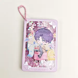 Game Love and Deepspace  Keychain Sylus Rafayel Zayne Xavier Flowing Sand Keyrings  Bag pendant Collection Jewelry Gifts