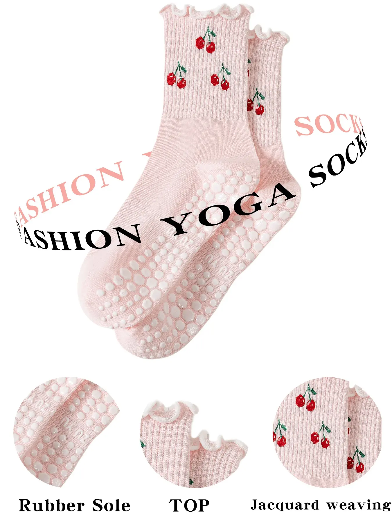 Women's Non-Slip Yoga Socks, Dance Ballet Socks, Pilates Socks, Sports Socks, Ideal Gift, Comfortable and Durable, Perfect for Active Lifestyles, Anti Slip Socks
