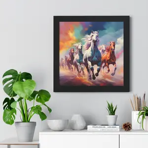 Horse CanvasCrafts: Elevate Your Walls with Canva-Framed Artistry and Decor Elegance